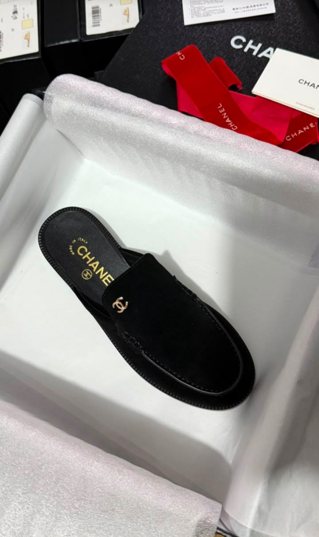 Mule Chic Chanel en Vrai Cuir