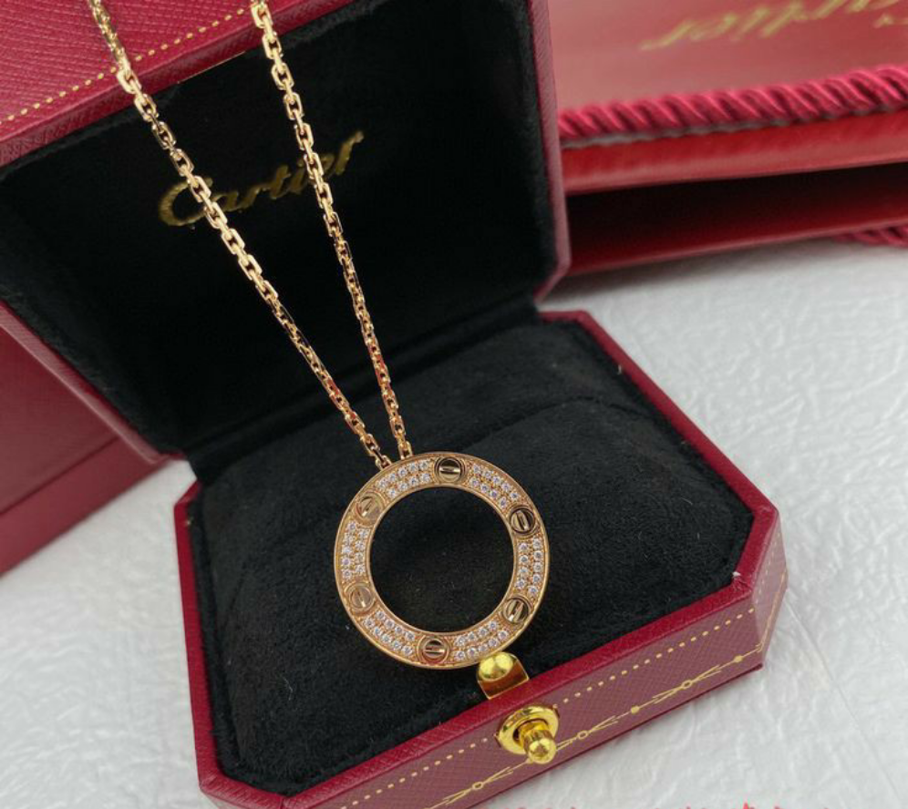 Chaine de Luxe Cartier Love en Acier Inoxydable