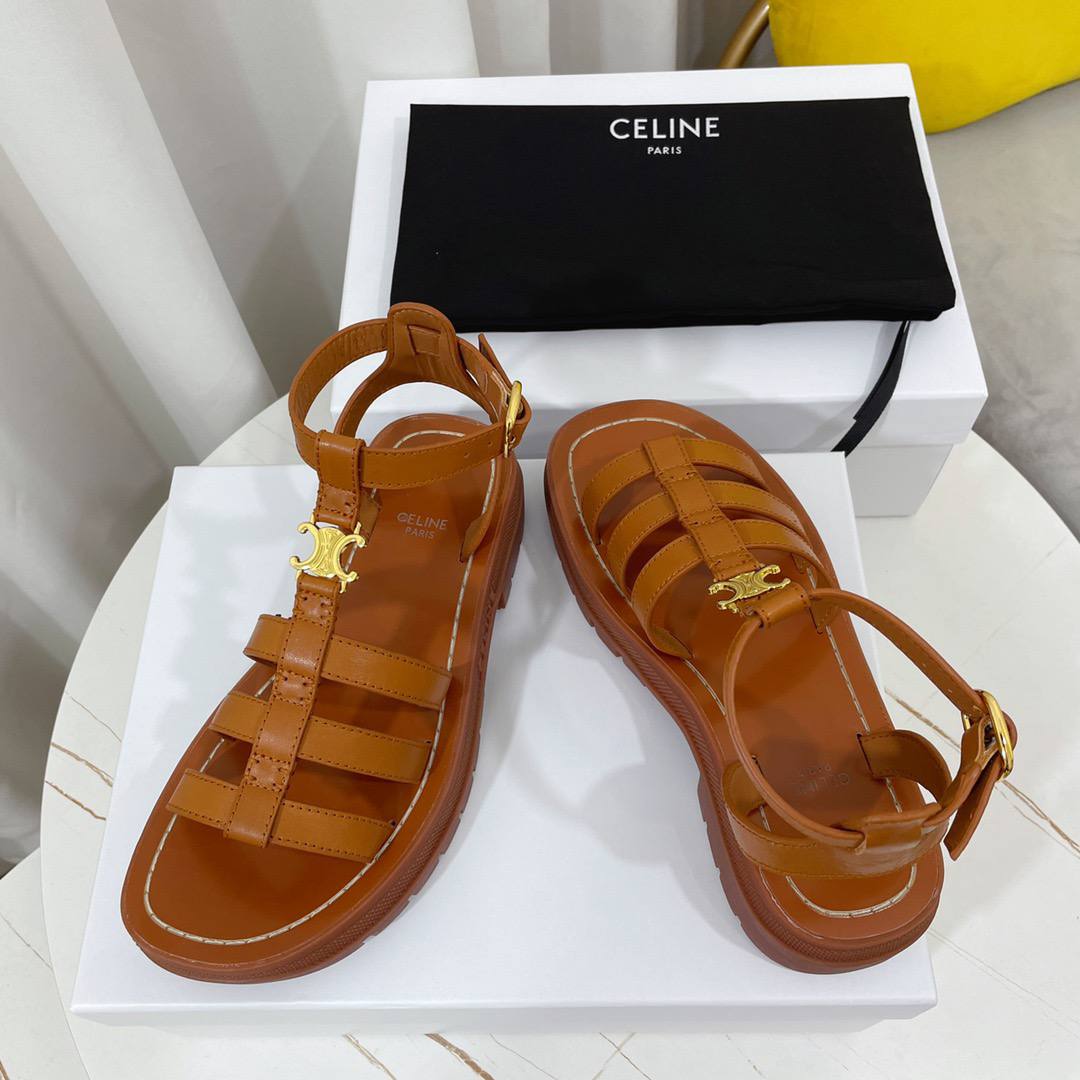 sandale Celine femme cuir