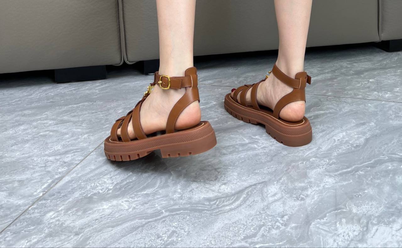 sandale Celine femme cuir