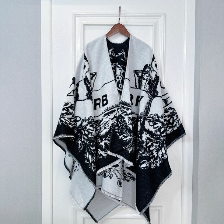 Poncho Burberry en cachemire femme