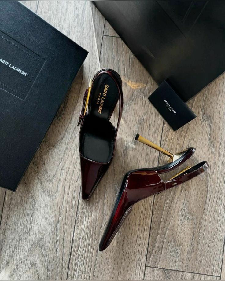 Sandale a talon Yves Saint Laurent Cuir femme