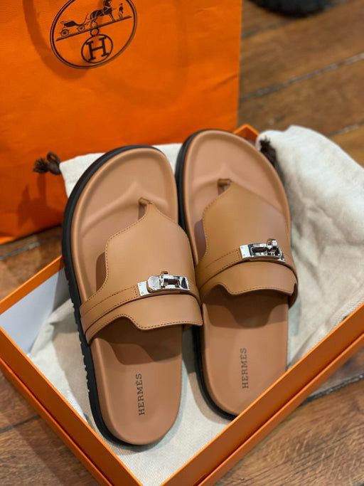Mule Hermes en vrai cuir femme