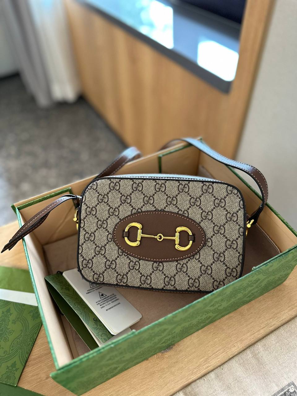 Sac Gucci petit taille a Bandoulière en Simili Cuir femme