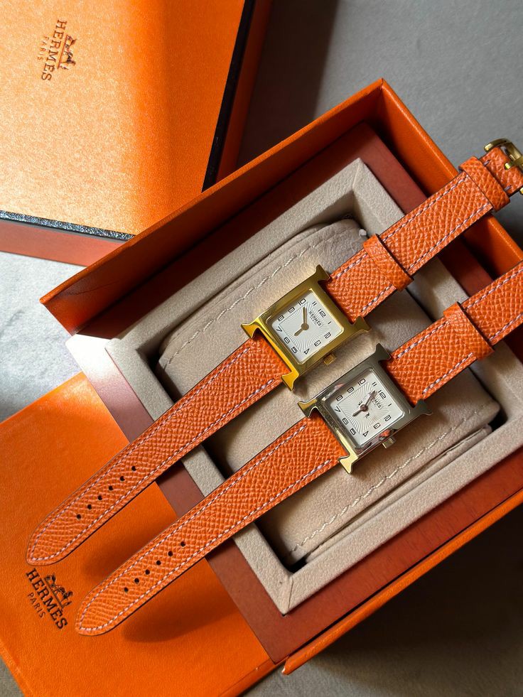 Montre Hermès a Bracelet Vrai Cuir
