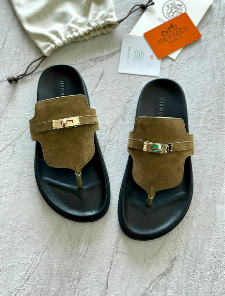 Mule Hermes en vrai cuir femme