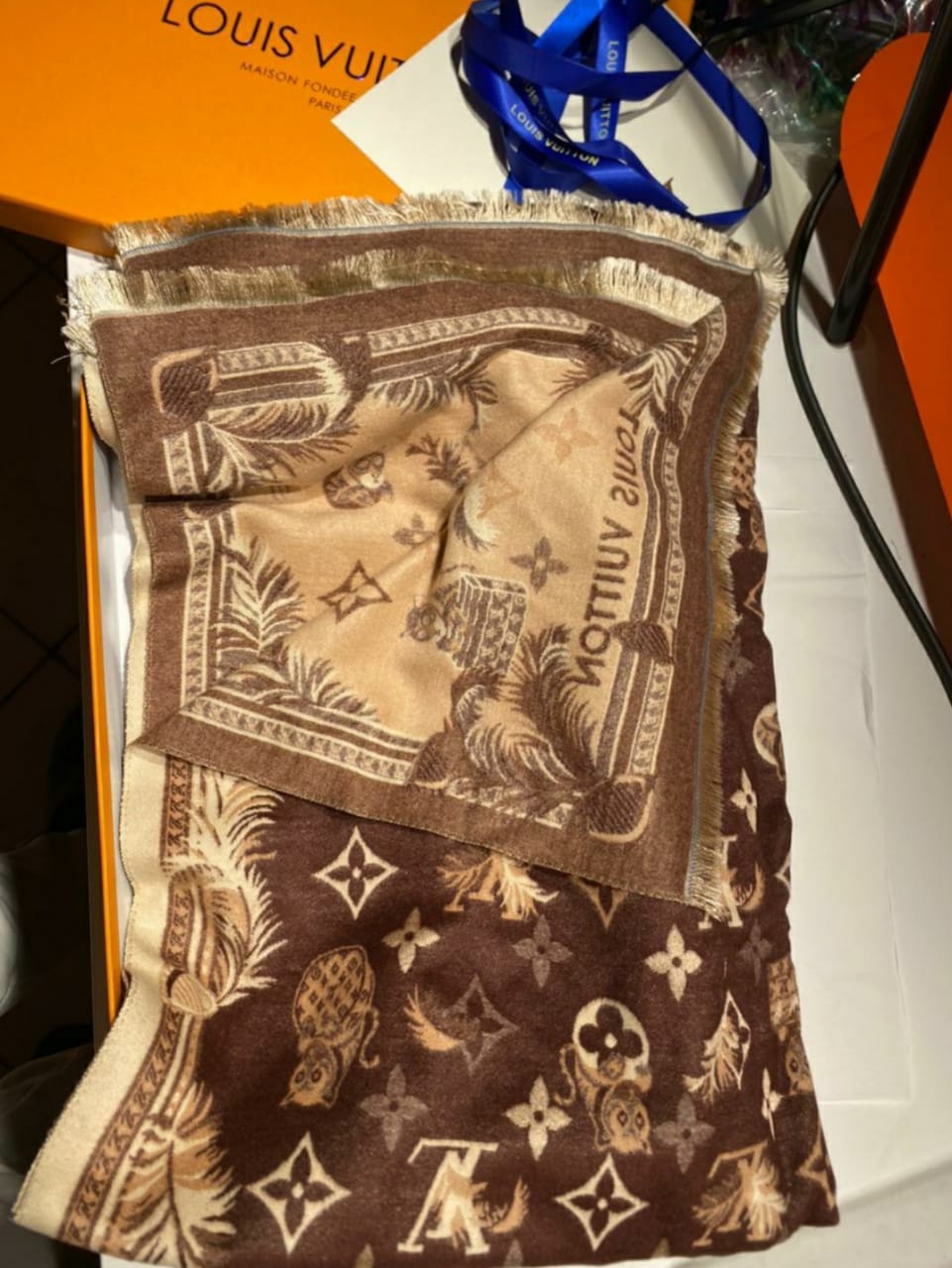 Chale de Luxe en Cachemire Femme et homme Unisexe louis Vuitton