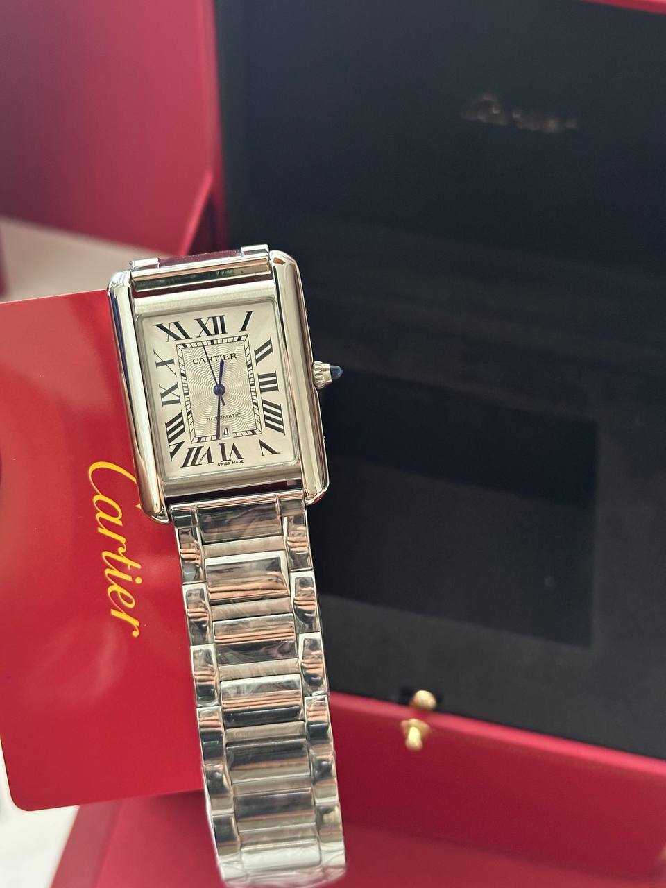 Montre Cartier Tank Homme Acier