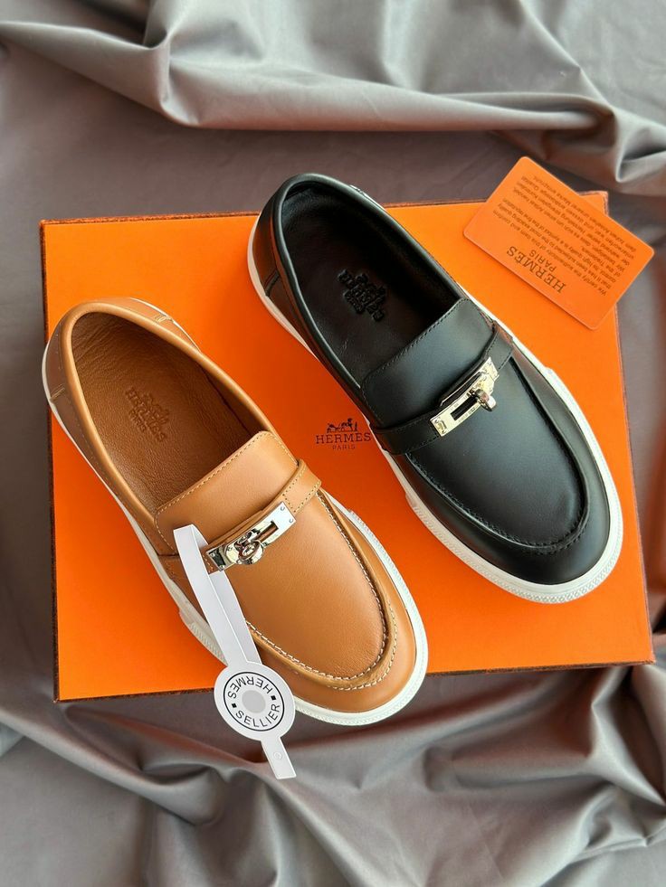 Mocassin Hermès en Vrai Cuir