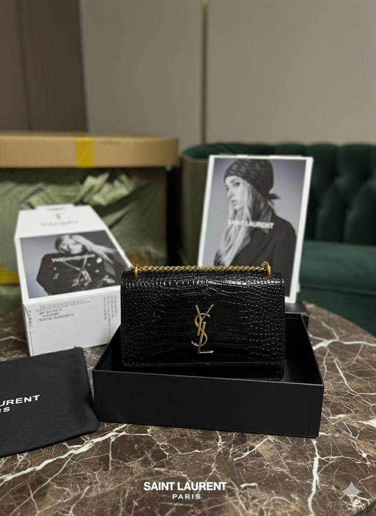 Sac Yves Saint Laurent en vrai cuir