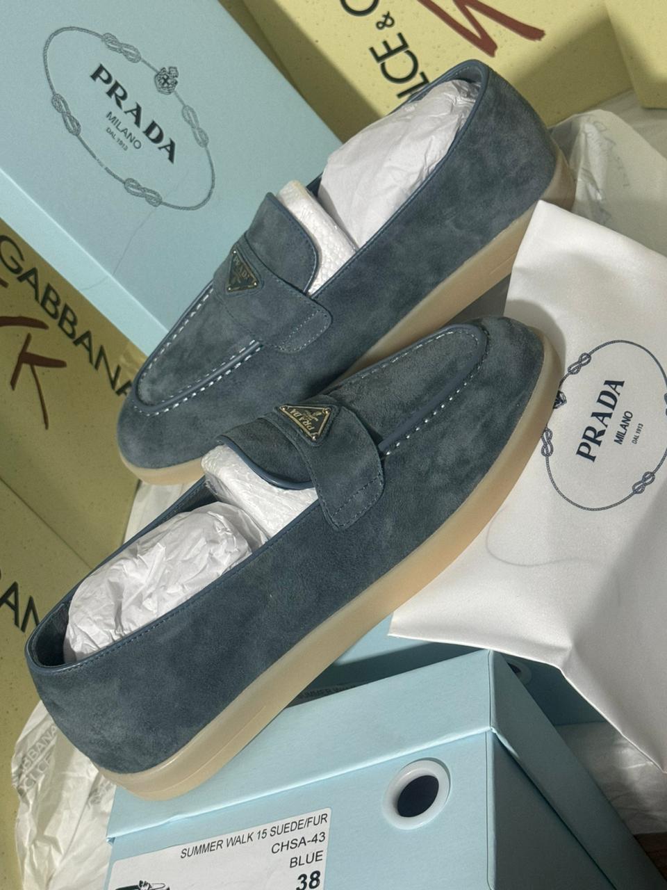 Mocassin Prada Plat