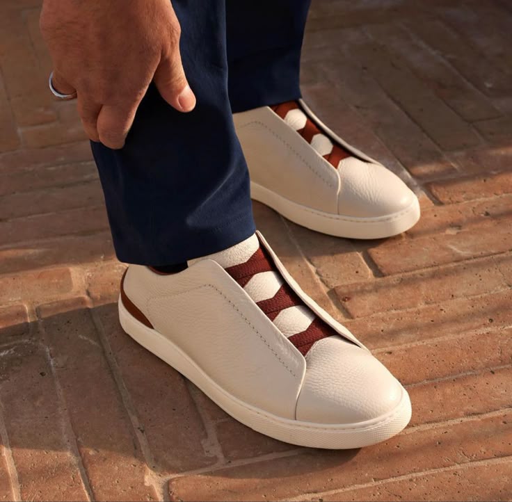 Chaussures Zegna en Vrai Cuir