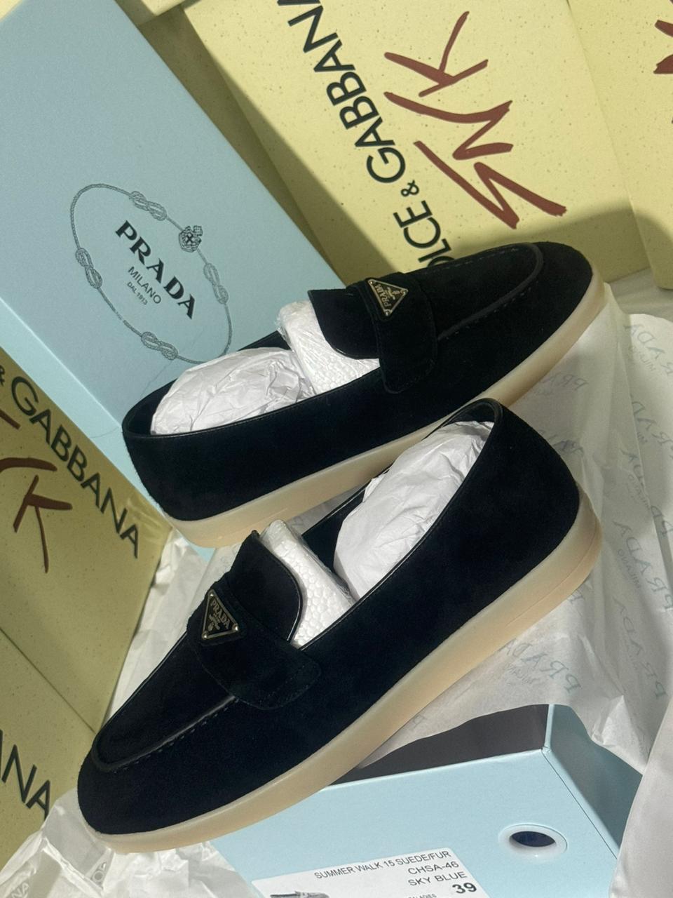Mocassin Prada Plat