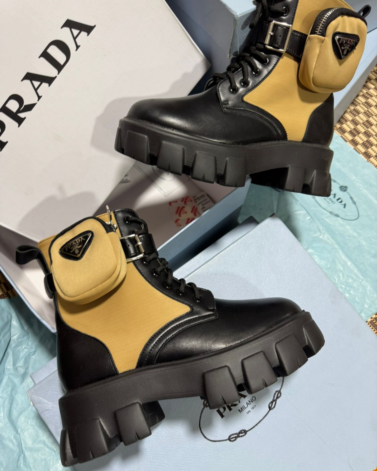 Bottine Prada en Cuir