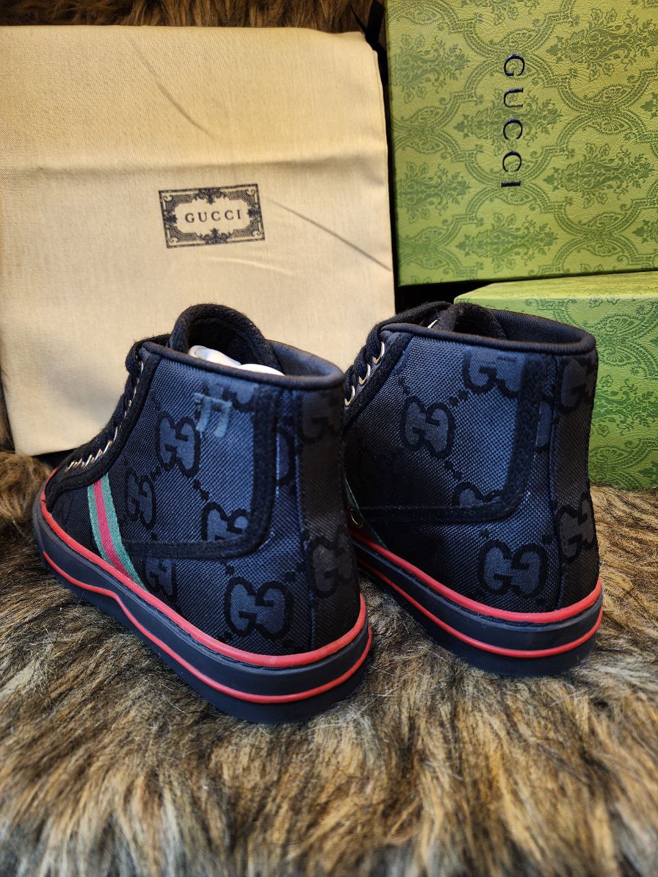 Espadrille Gucci High En Vrai Cuir