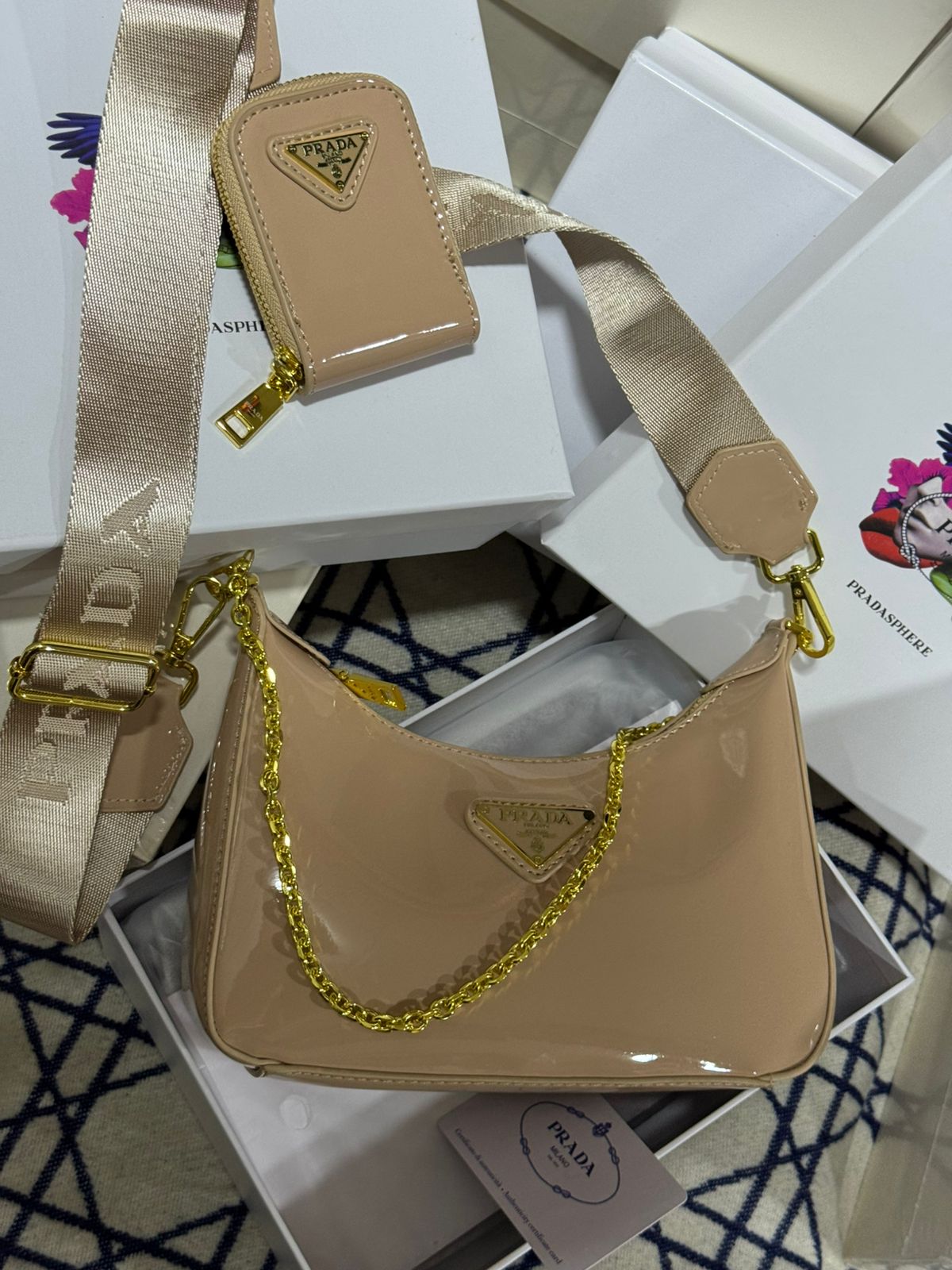 Sac Prada Vernis en Couleurs