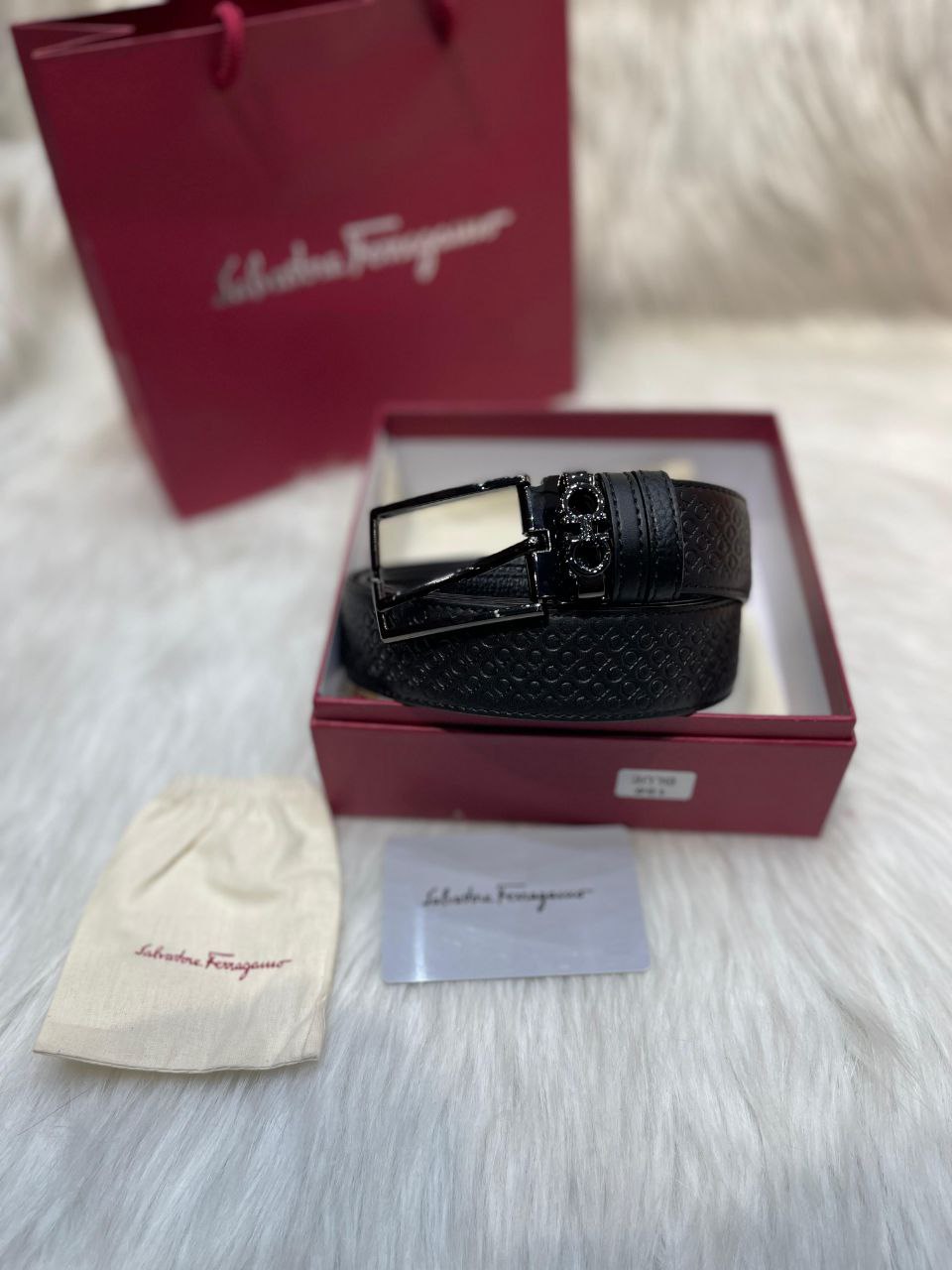 Ceinture Salvadore Ferragamo en Vrai Cuir