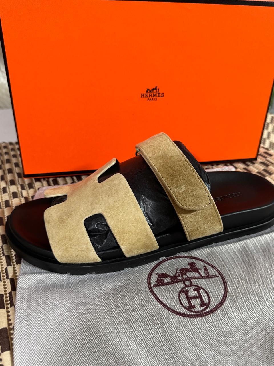 Sandale Chypre Hermès en Vrai Cuir