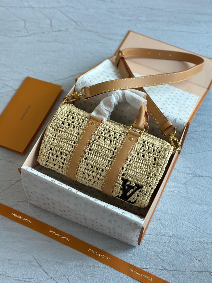 Sac Louis Vuitton Speedy en Raphia