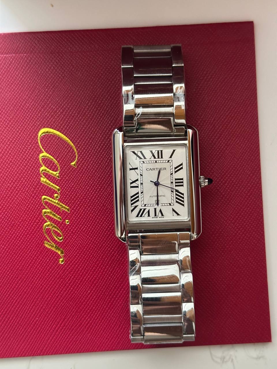 Montre Cartier Tank Homme Acier
