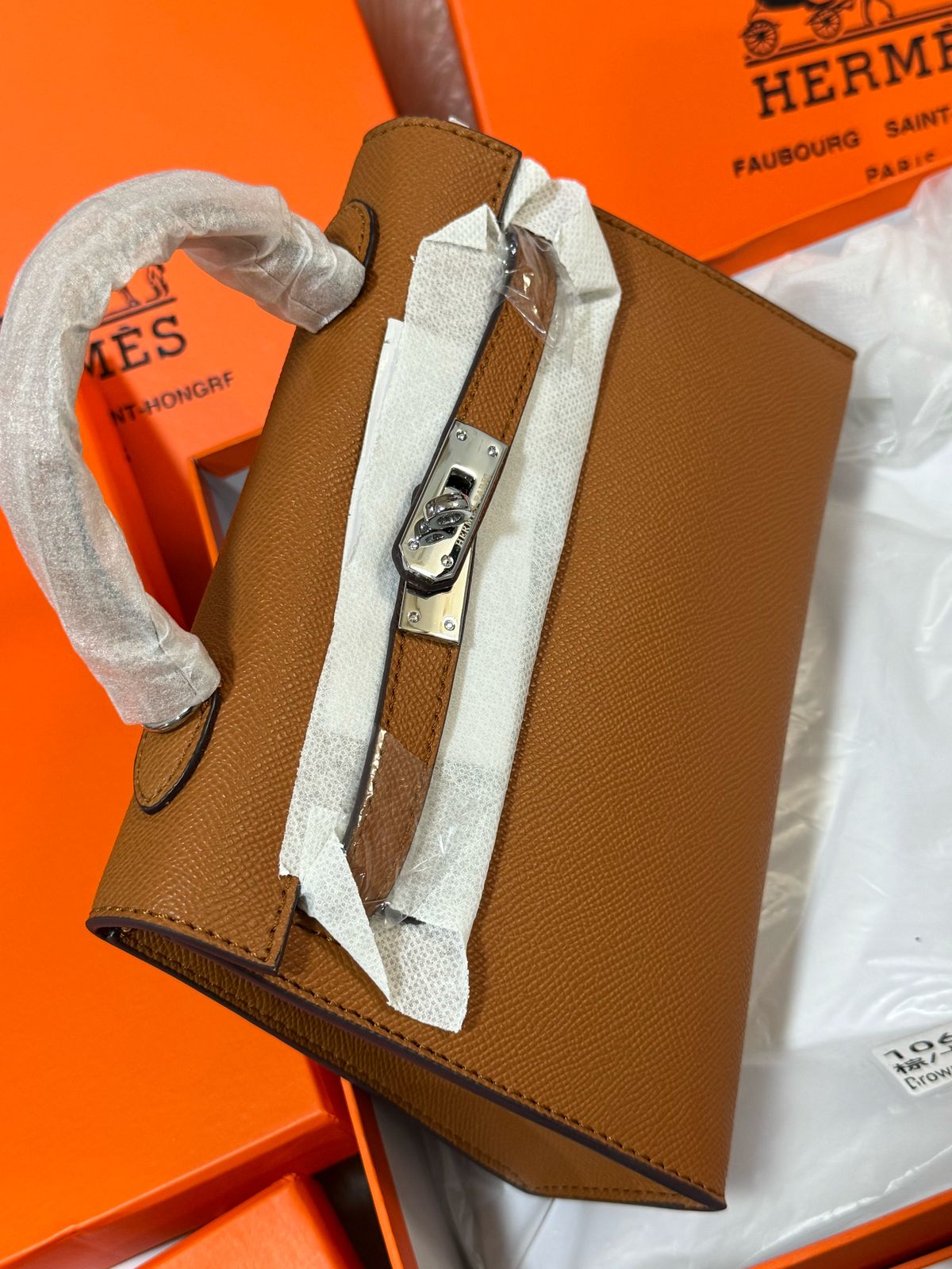 Sac Hermès 25 Avec Accessoires en Simili Cuir