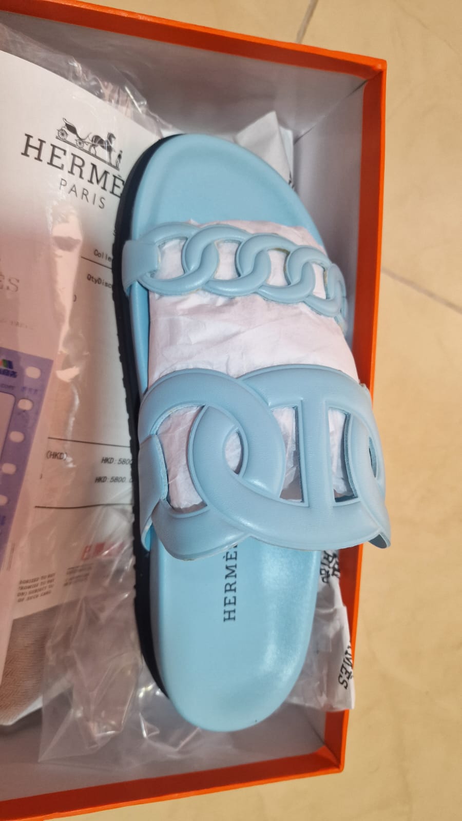 Sandale Hermès En Vrai Cuir