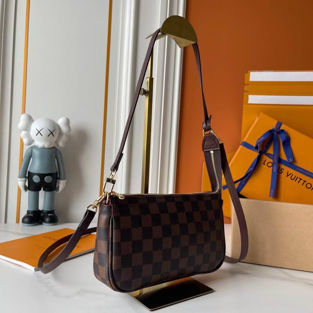 Sac Louis Vuitton Cuir Damier Ébène