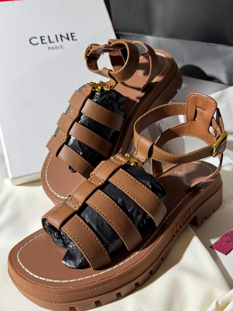 Sandale Céline Triomphe Cuir