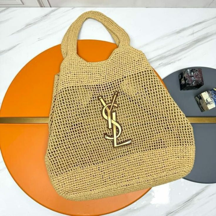Sac Yves Saint Laurent Cabas en Raphia