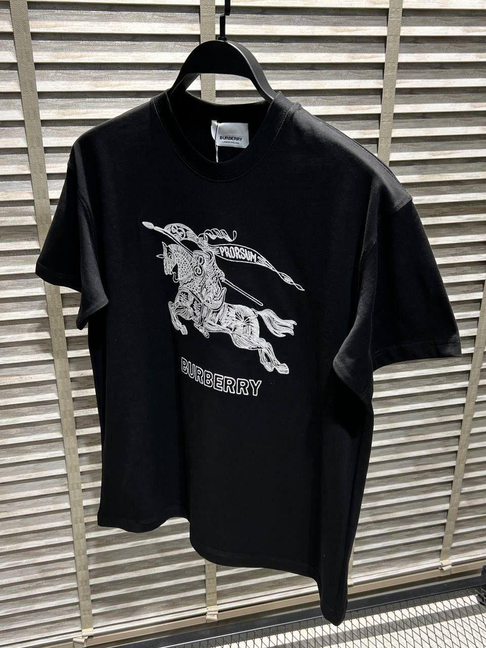 T Shirt Burberry Homme en Coton Organique