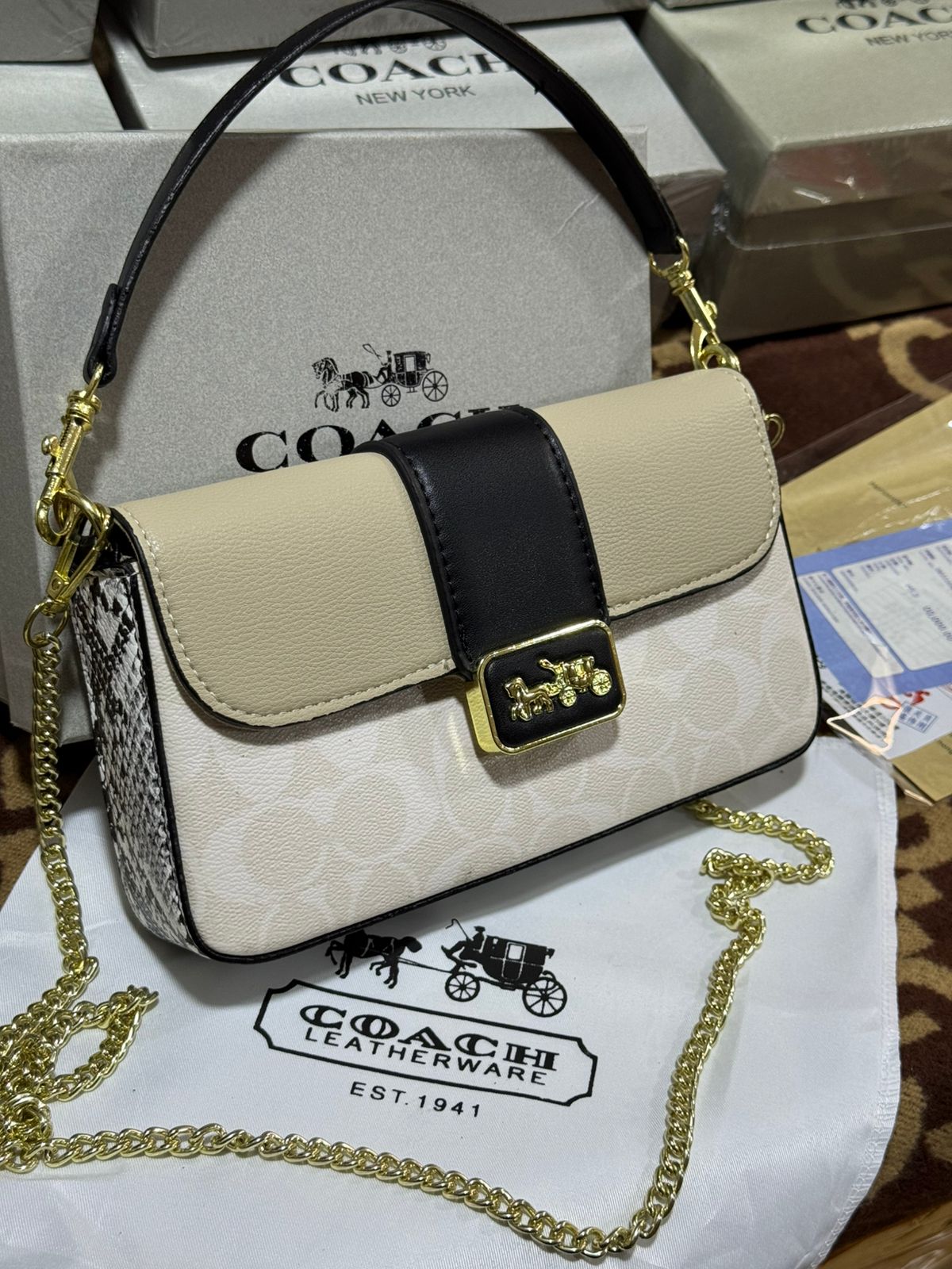 Sac Chic Coach A Chainette