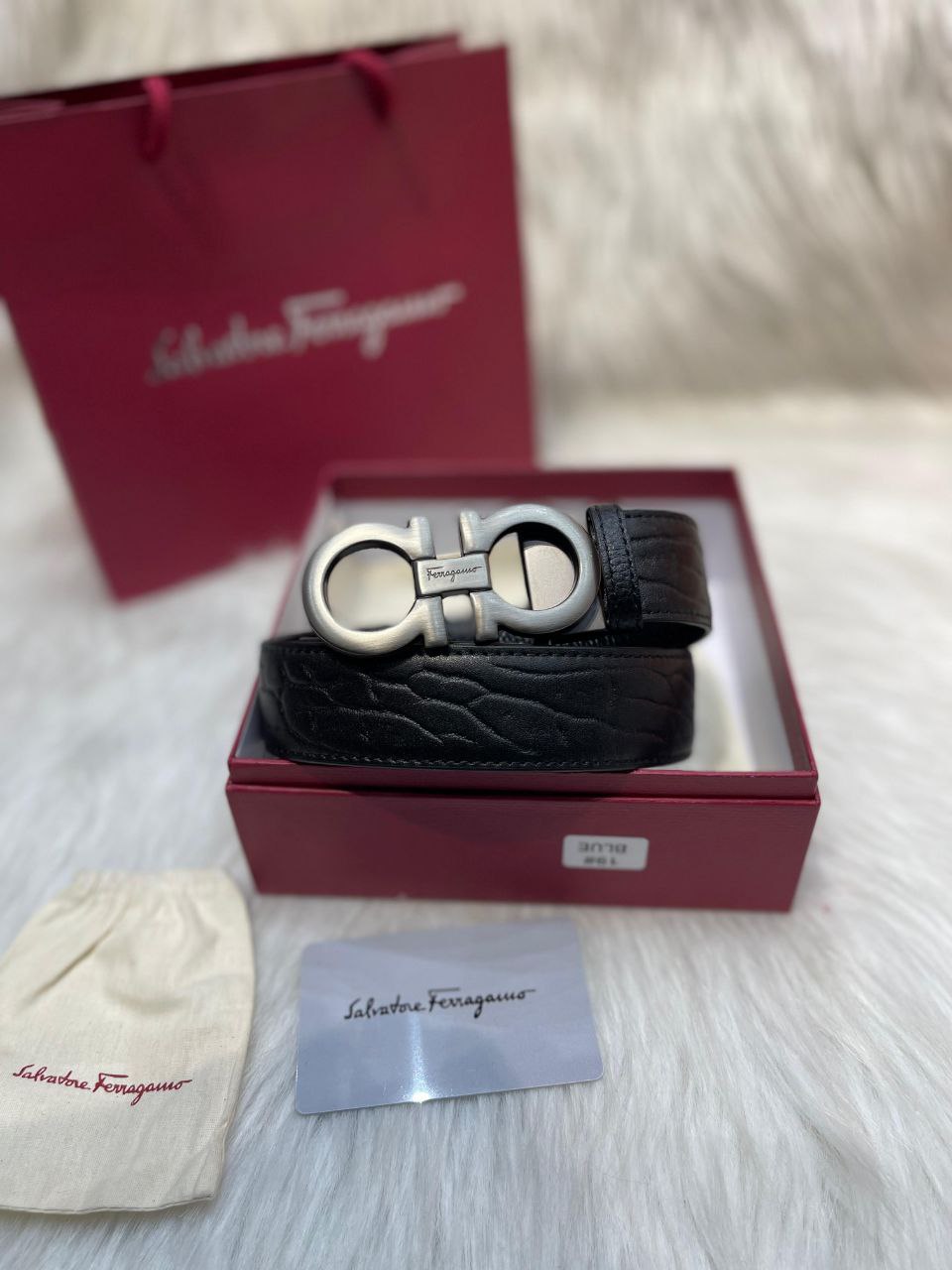 Ceinture Salvadore Ferragamo en Vrai Cuir