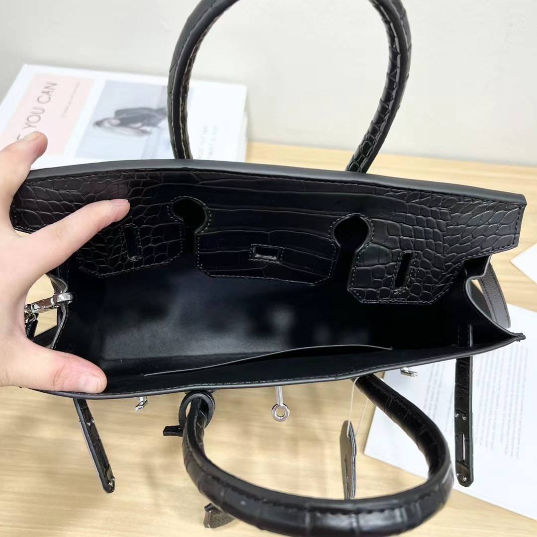 Sac Hermès Birkin 25 cm Black Croco