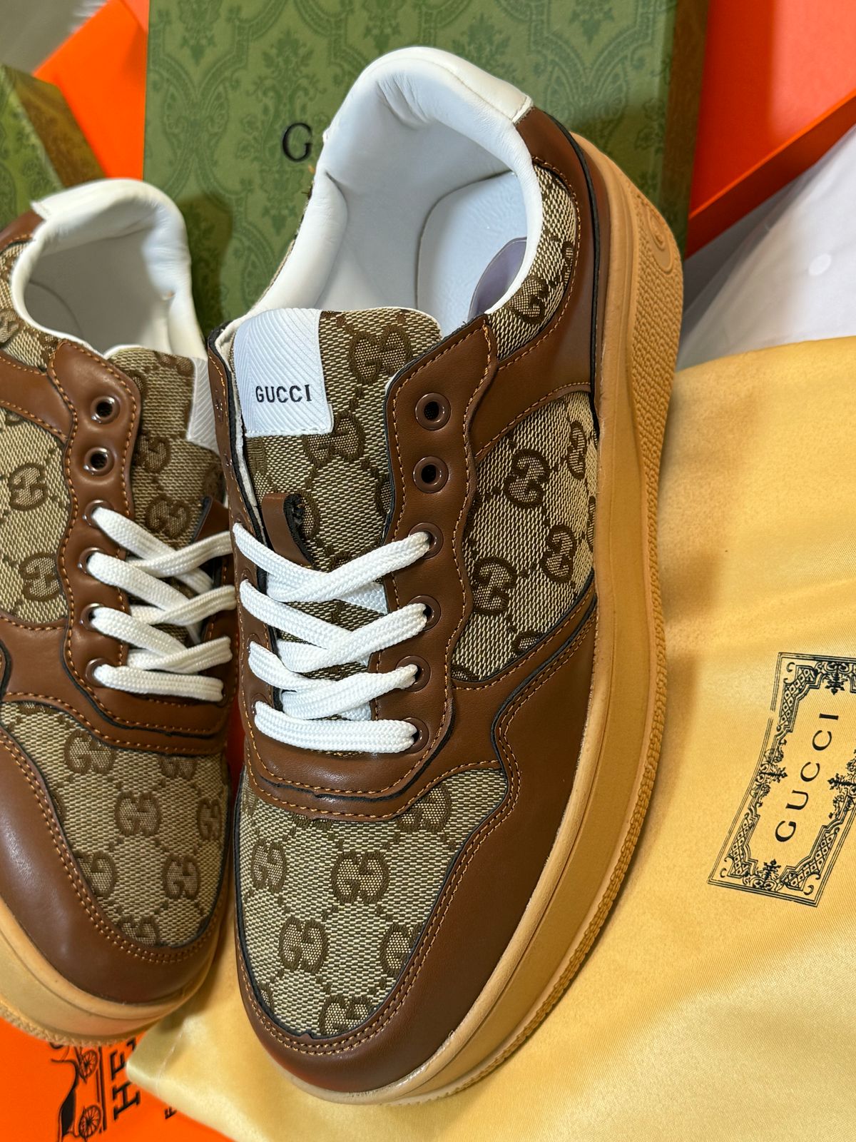 Sneakers Gucci Homme en Simili Cuir