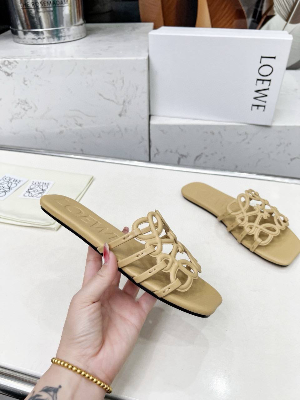 Sandale Loewe en Vrai Cuir