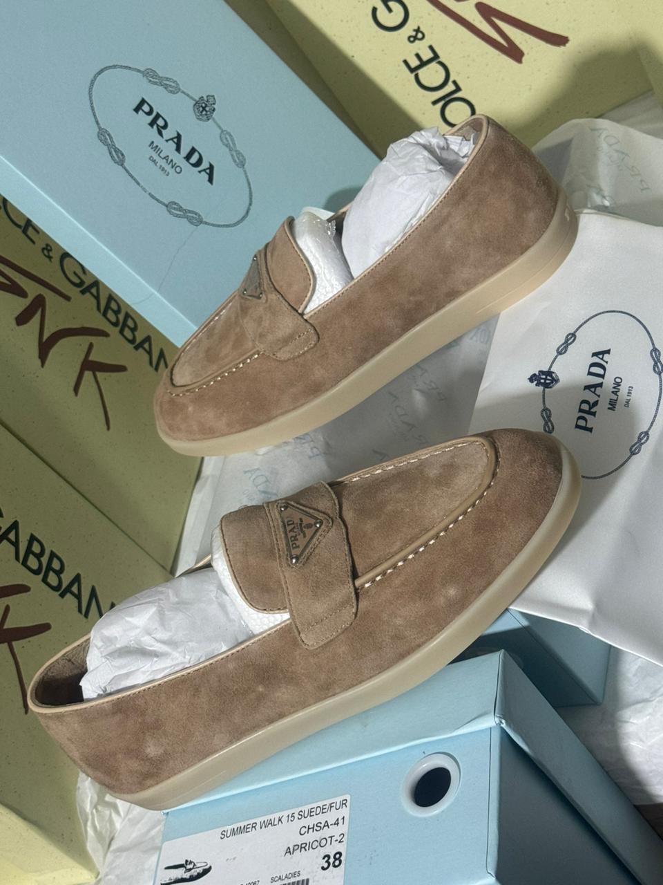 Mocassin Prada Plat