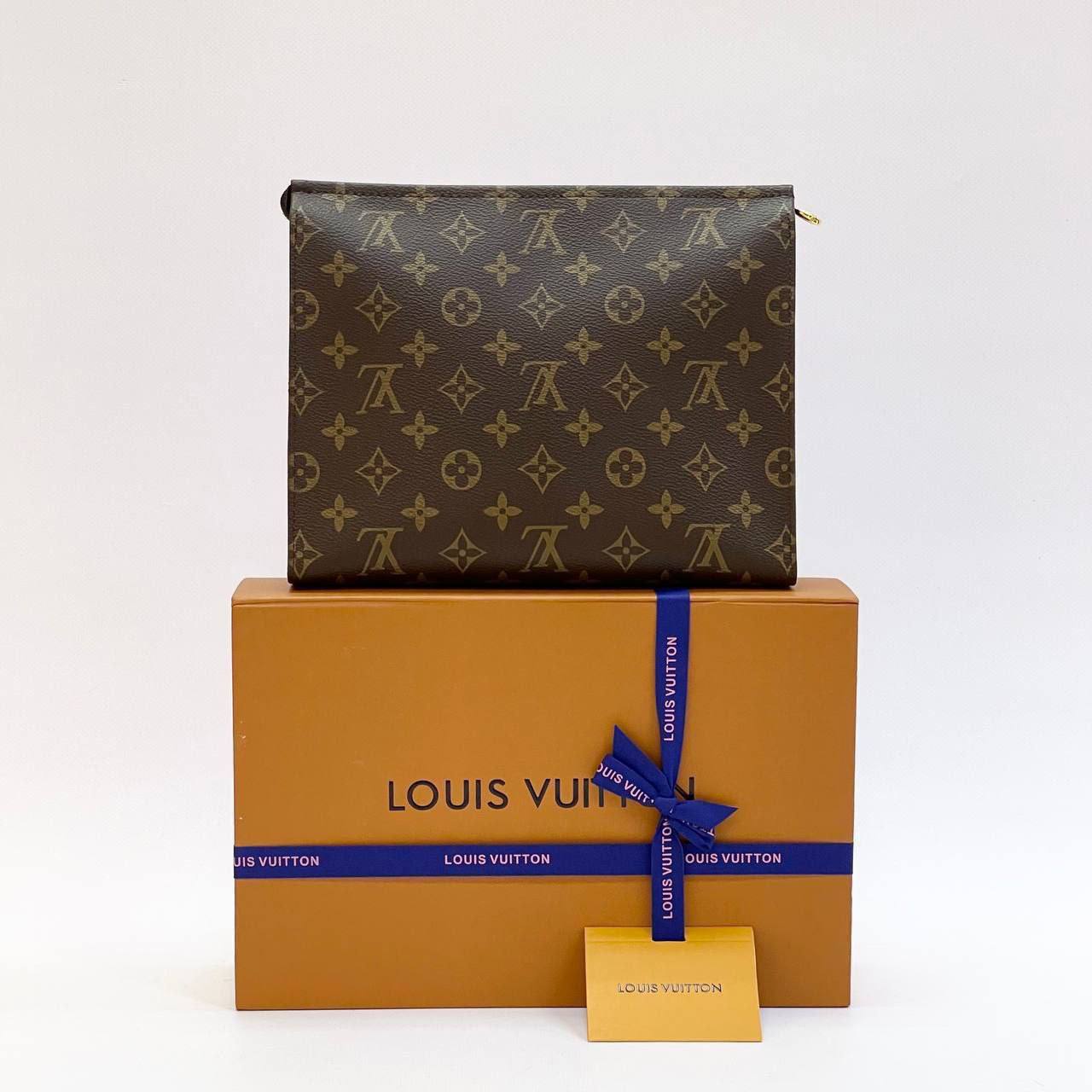 Pochette Louis Vuitton Monograme en Vrai Cuir