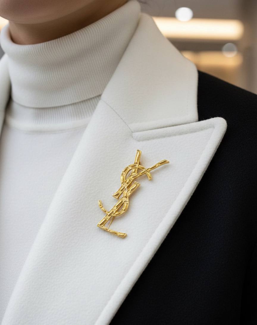 Broche Inoxydable Yves Saint Laurent