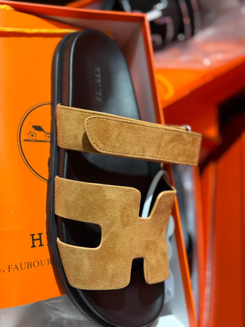 Sandale Chypre Hermès en Vrai Cuir