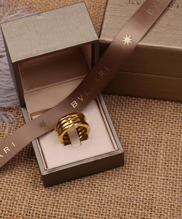 Bague Bulgari en Acier Inoxydable