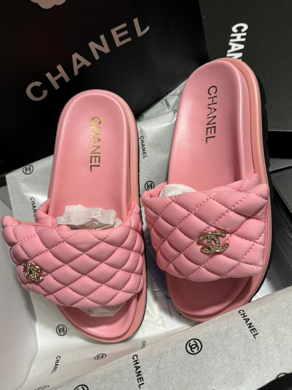 Sandale Chanel En Couleurs Cuir