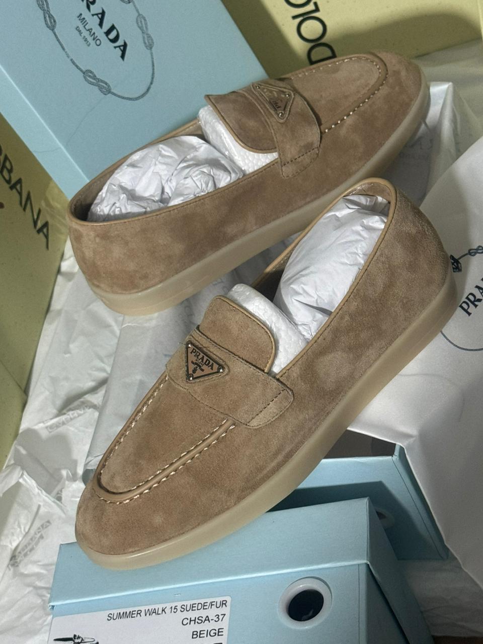 Mocassin Prada Plat