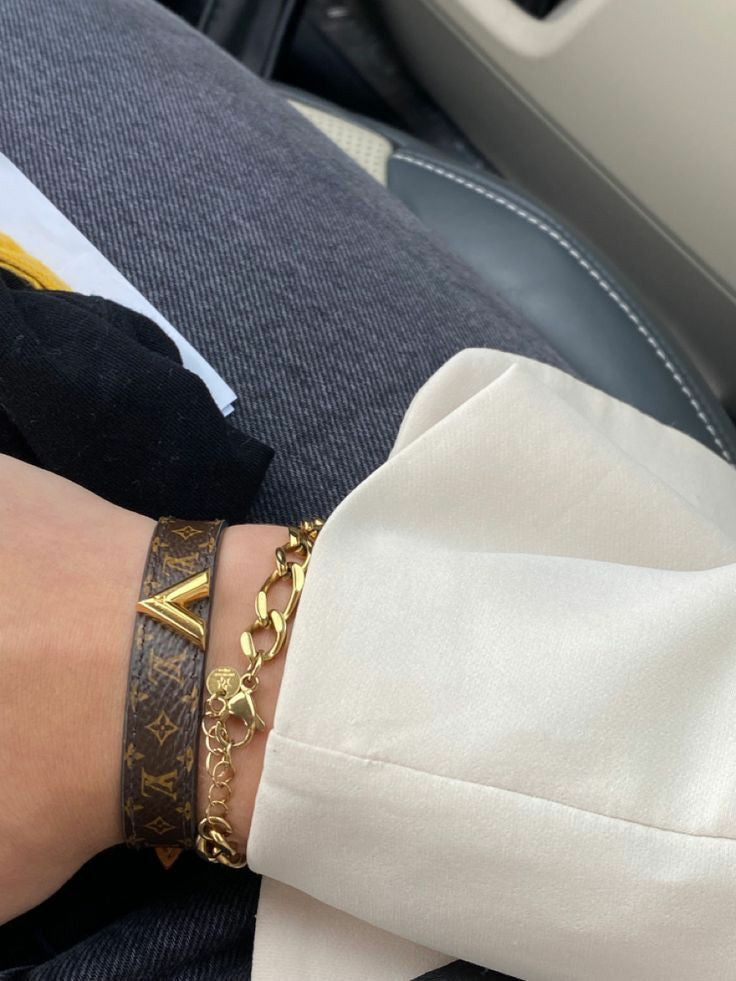 Bracelet Louis Vuitton en Cuir