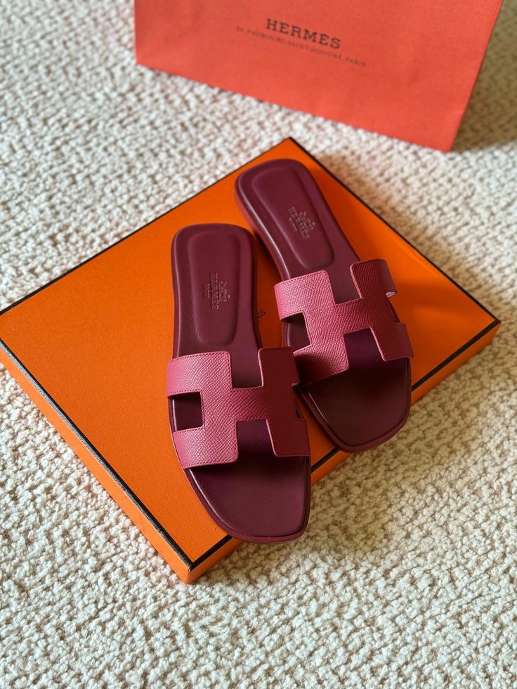 Sandale Hermès Oran En Vrai Cuir