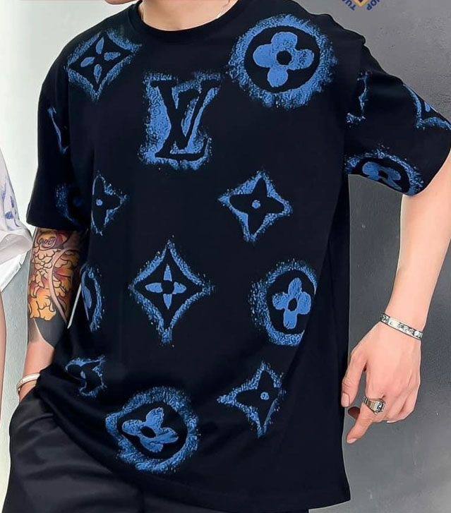 T shirt Louis Vuitton Spray Paint en coton