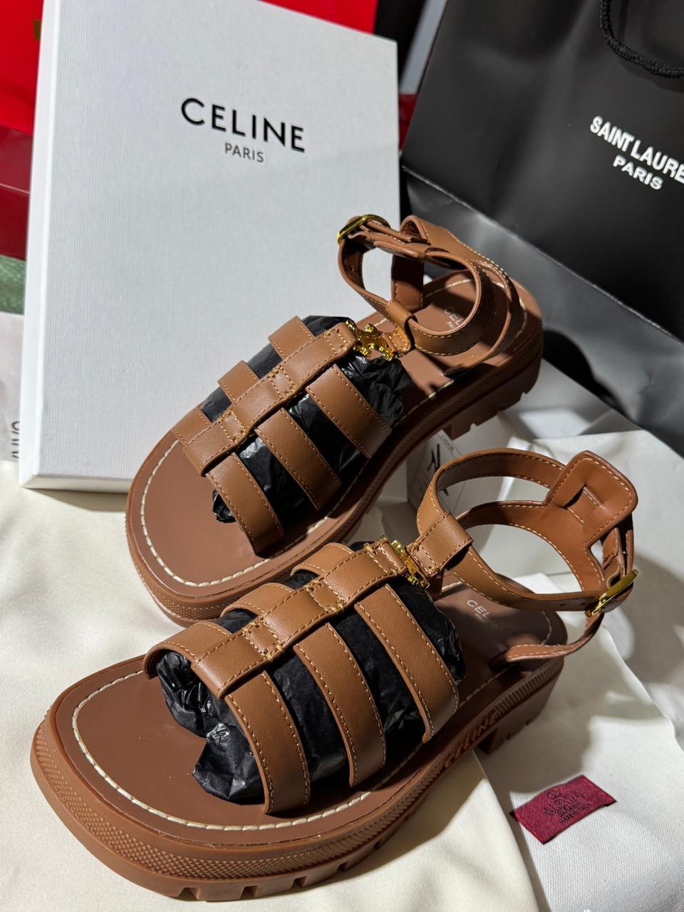 Sandale Céline Triomphe Cuir