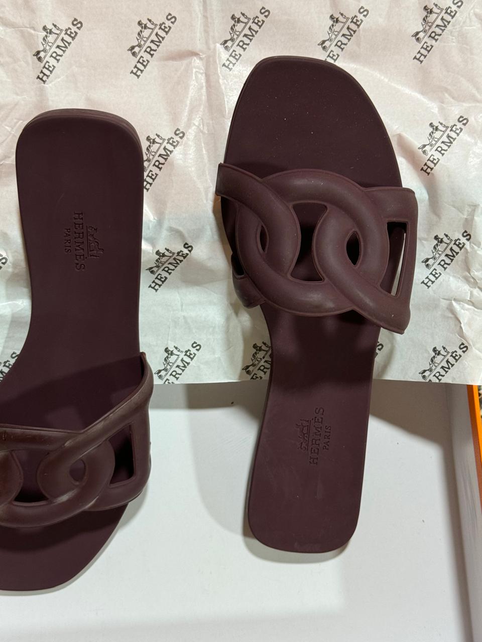 Sandale Hermès Oran Chaine en Couleurs