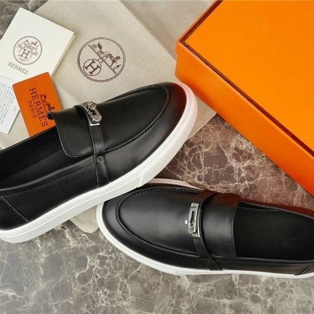 Mocassin Hermès en Vrai Cuir