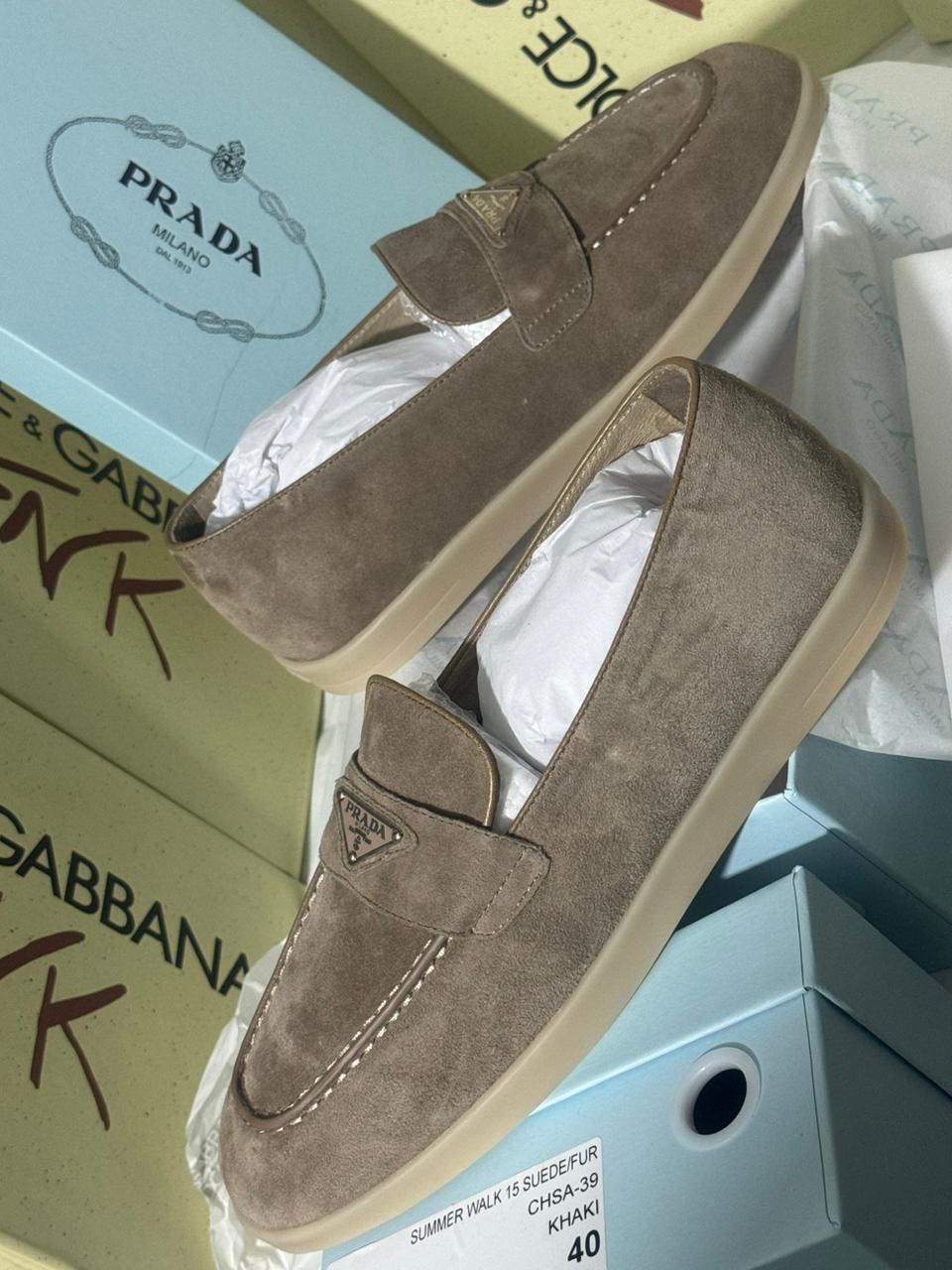 Mocassin Prada Plat