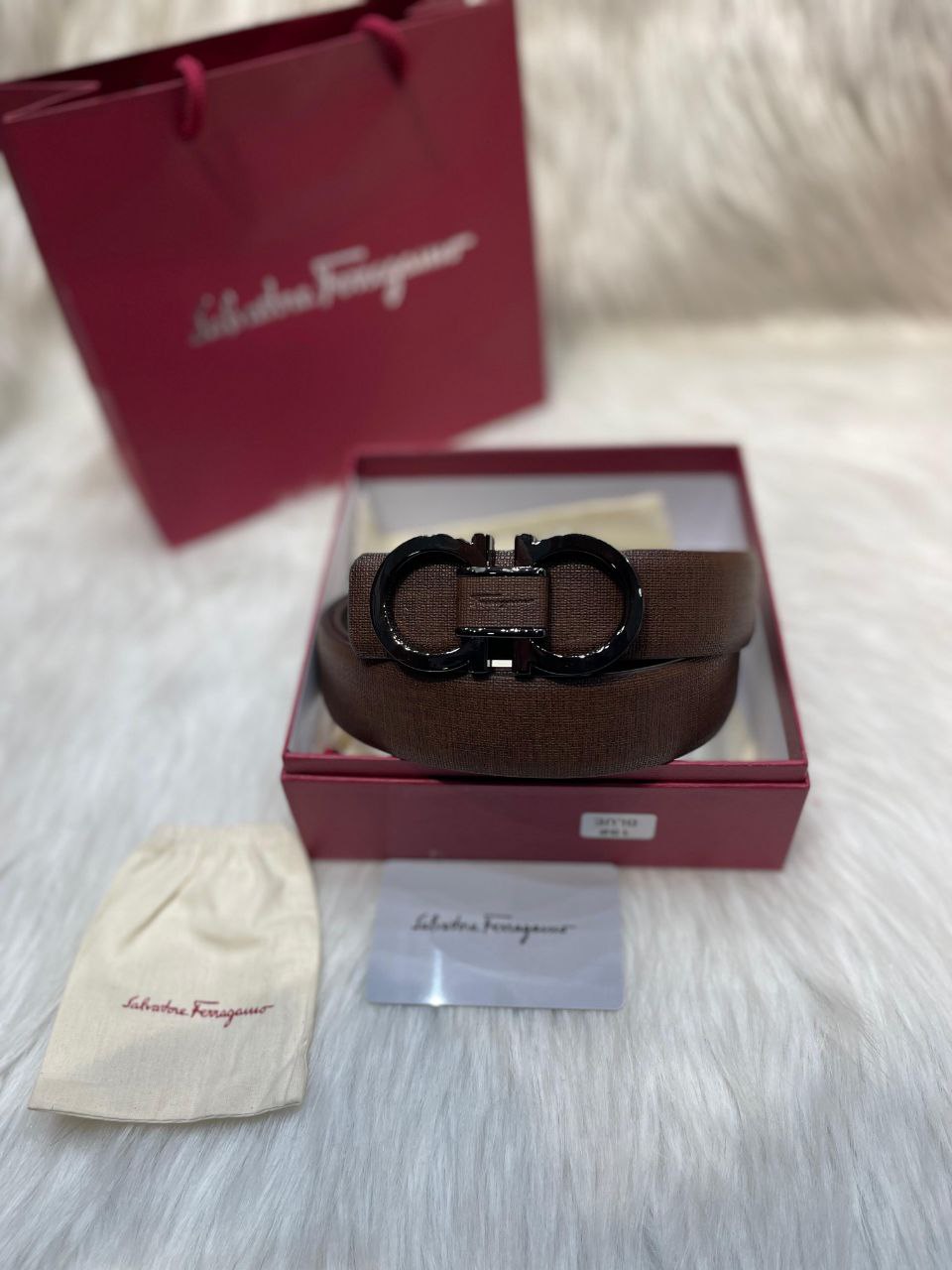 Ceinture Salvadore Ferragamo en Vrai Cuir
